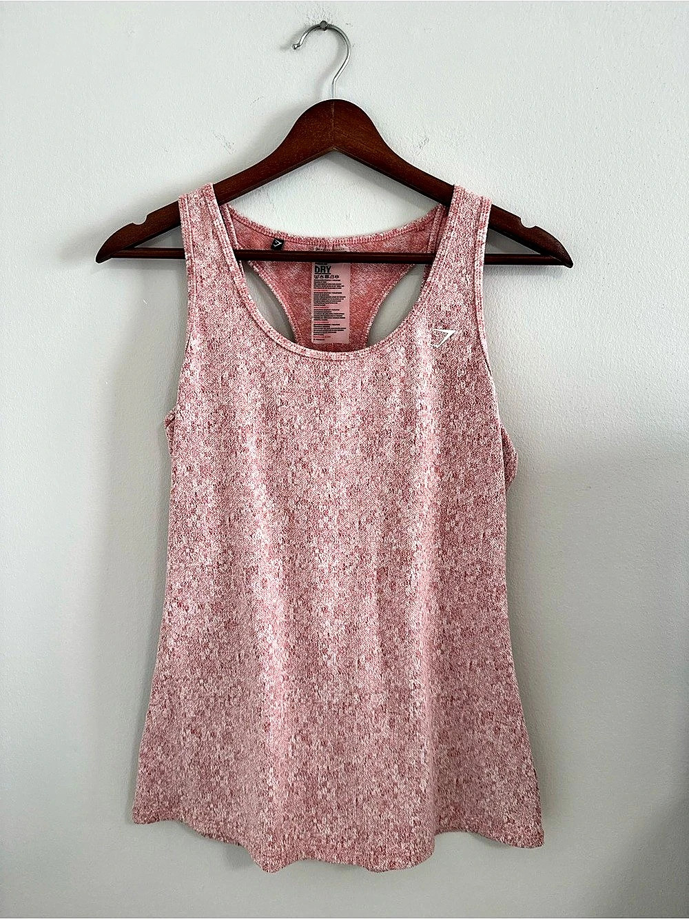 Gymshark Fleur Texture Tank in Moroccan Brick Marl